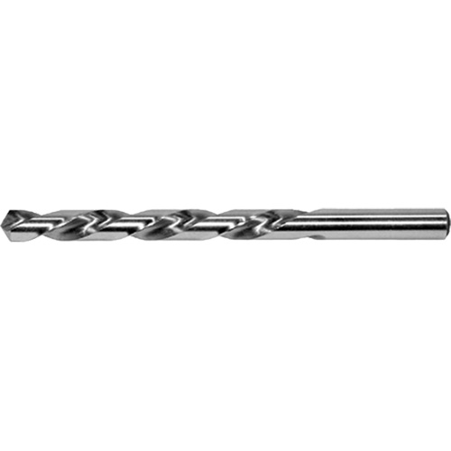 DRILLCO Left Hand Jobber Drill Bit, High Speed Steel, 1/4", 4" L, 2-3/4" Flute, 118° Point Angle