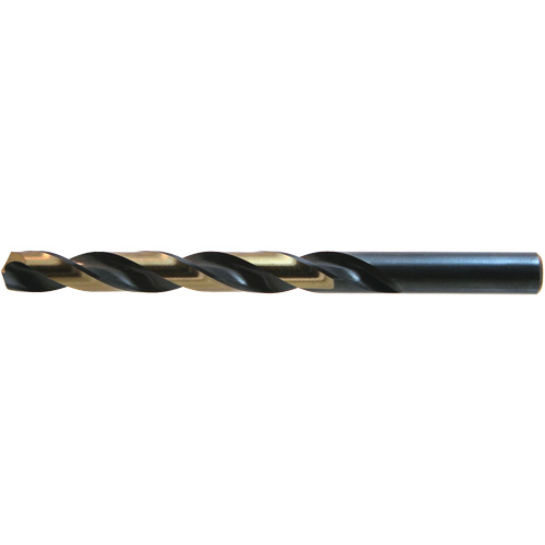 DRILLCO Heavy-Duty Jobber Drill, High Speed Steel, #51, 2" L, 1" Flute, 135° Point Angle