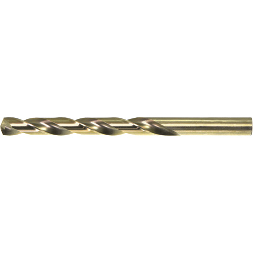 DRILLCO Jobber Drill Bit, Cobalt, #41, 2-3/8" L, 1-3/8" Flute, 135° Point Angle