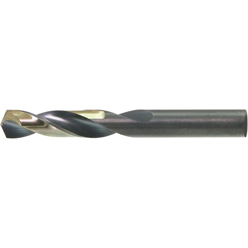 DRILLCO Screw Machine Length Drill Bit, 23/64", High Speed Steel, 1-3/4" Flute, 135° Point