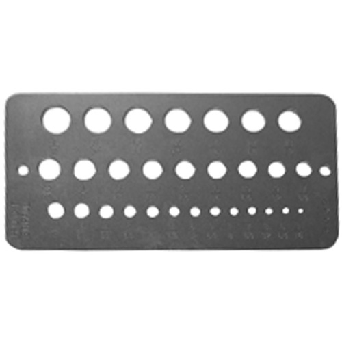 DRILLCO Wire Sizes Drill Gauge