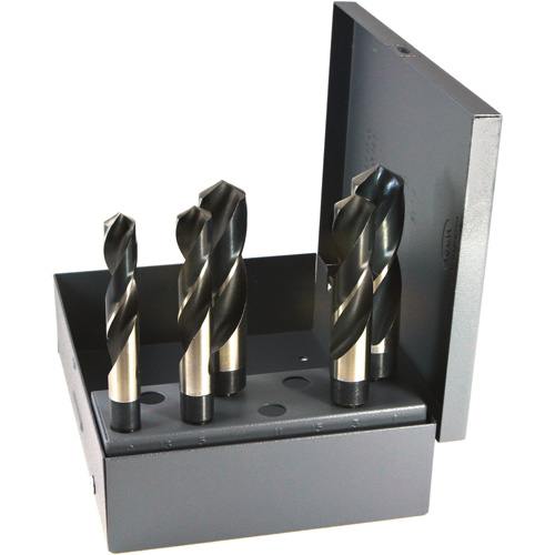 DRILLCO S & D Drill Bit Set, 5 Pieces, High Speed Steel