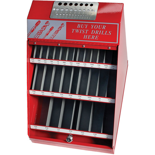 DRILLCO Fractional Nitro Drill Bit Display Set, 540 Pieces