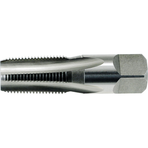 DRILLCO Pipe Tap, 1/16"-27, 4 Flutes, High Speed Steel