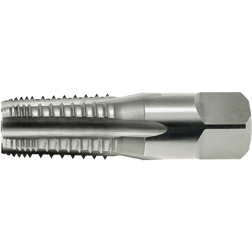 DRILLCO Interrupted Thread Pipe Tap, 1/2"-14, 5 Flutes, High Speed Steel