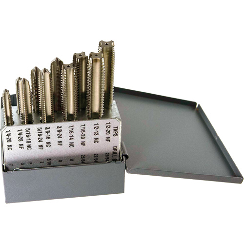DRILLCO Tap Set, 10 Pieces