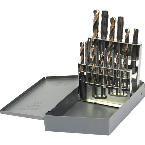 DRILLCO Tap & Drill Set, 18 Pieces