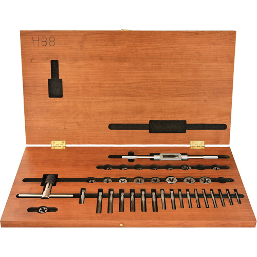 DRILLCO Tap & Hex Die Set, 36 Pieces