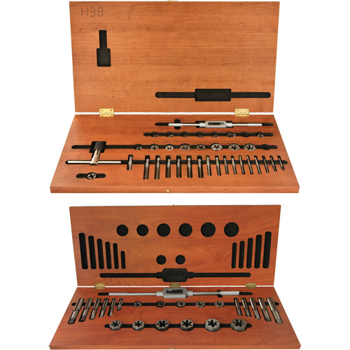 DRILLCO Tap & Hex Die Set, 58 Pieces