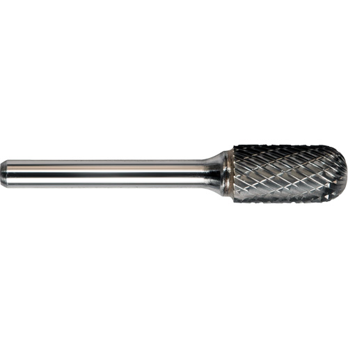 DRILLCO Double Cut Ballnose Cylinder Burr, SC-1