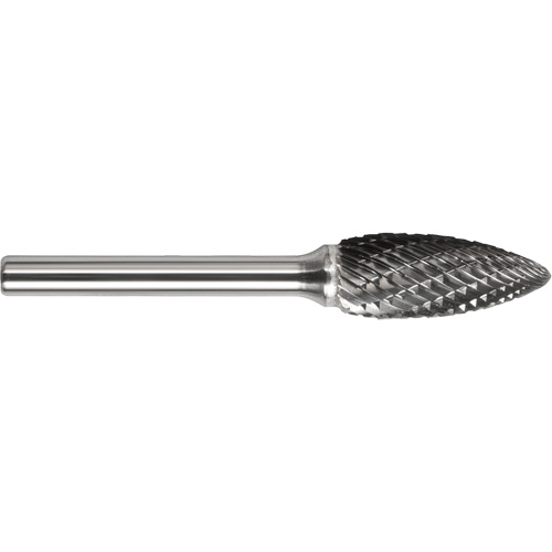 DRILLCO Single Cut Flame Shaped Burr, SH-41L3