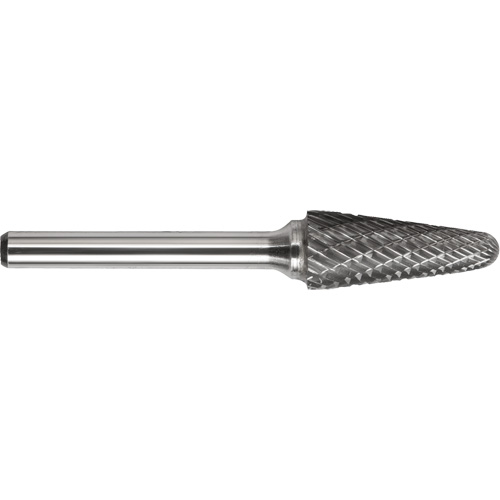 DRILLCO Single Cut Ballnose Cone Burr, SL-1