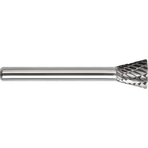 DRILLCO Single Cut Inverted Cone Burr, SN-6
