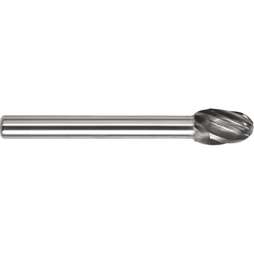 DRILLCO Aluminum Cut Ballnose Cone Burr, SE-3NF