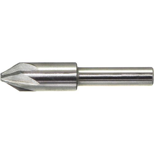 DRILLCO Chatterless Countersink, 1-3/4", High Speed Steel, 60° Angle, 6 Flutes