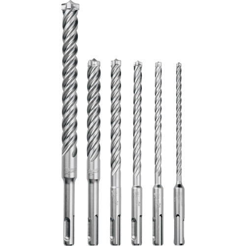 MX4™ 4-Cutter Rotary Hammer Drill Bit Kit, 6 Pieces, Carbide