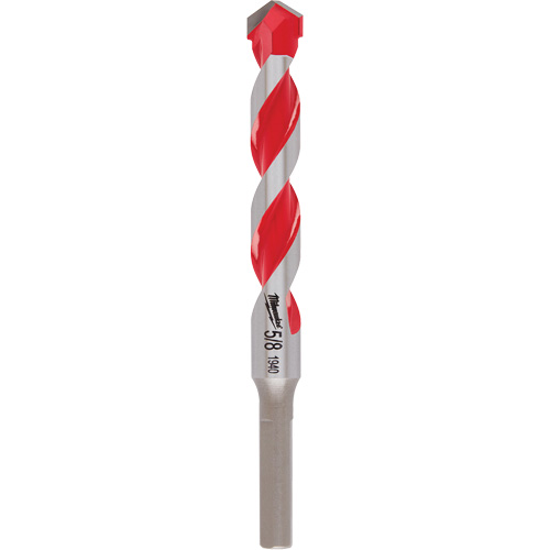 Hammer Drill Bit, 5/8", 3-Flat Shank, Carbide