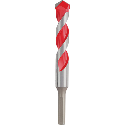 Hammer Drill Bit, 3/4", 3-Flat Shank, Carbide