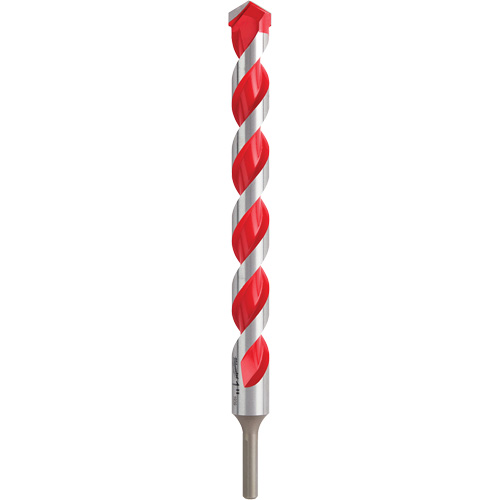 Hammer Drill Bit, 1", 3-Flat Shank, Carbide