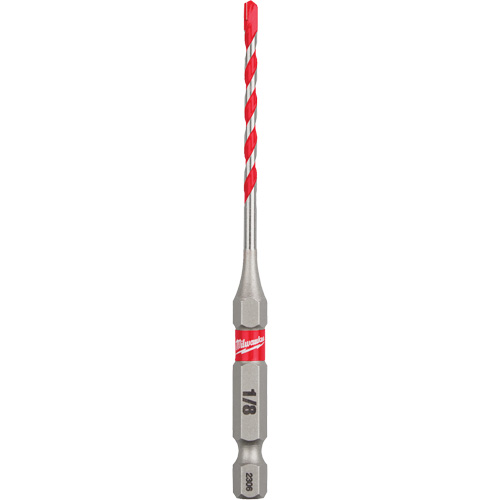 Shockwave™ Hammer Drill Bit, 1/8", Hex Shank, Carbide