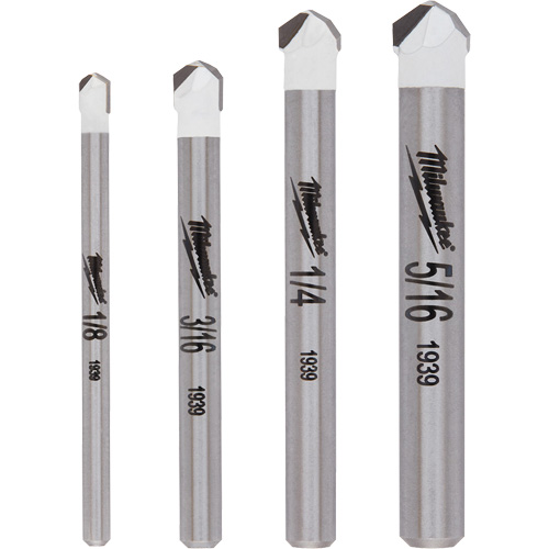 Natural Stone Bit Set, 4 Pieces, Carbide