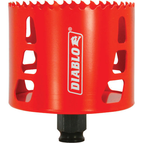 Hole Saw, 3-3/8", 2-3/8" Depth of Cut, Bi-Metal