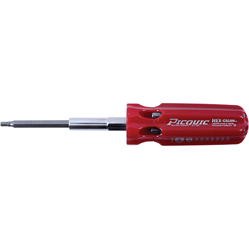 Hex-Calibre™ Metric Multi-Bit Screwdriver, Plastic Handle