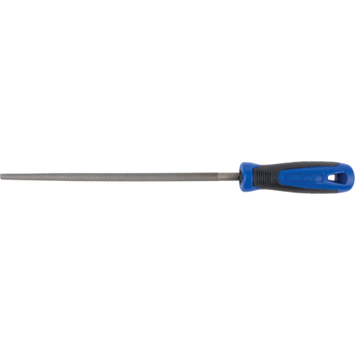 File With Handle, 3/8" Dia. x 10" L, Round, Bastard Cut