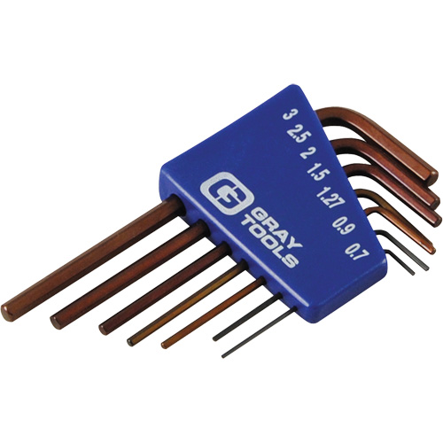 Hex Key Set, 7 Pcs., Metric