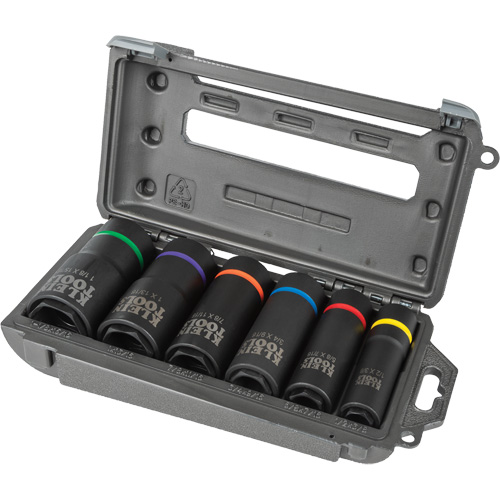 2-in-1 6-Piece Socket Set, 6 Pcs, Impact, Deep