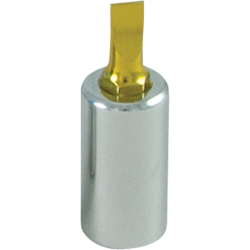 Gold Tip Screwdriver Bit, Slot, 15/64", 1/4" Drive