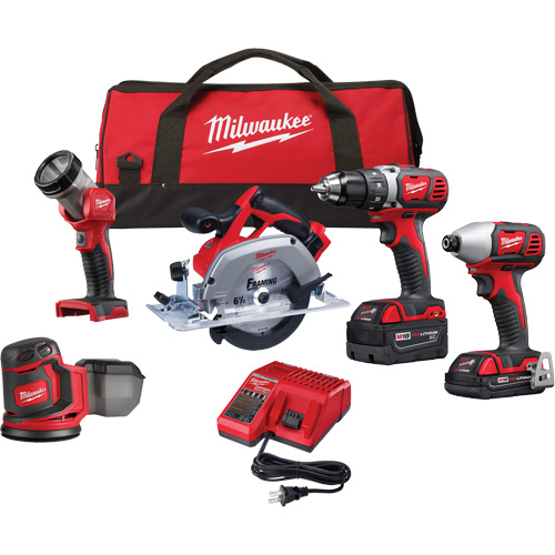 M18™ 5-Tool Combo Kit, Lithium-Ion, 18 V