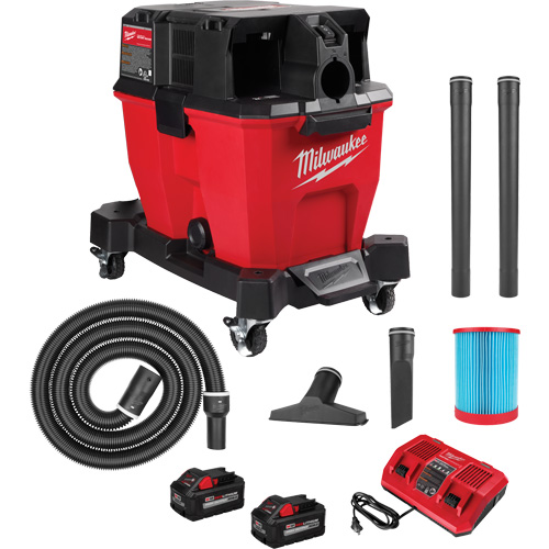 M18 Fuel™ Cordless Dual-Battery Wet/Dry Vacuum, 18 V, 9 gal. Capacity