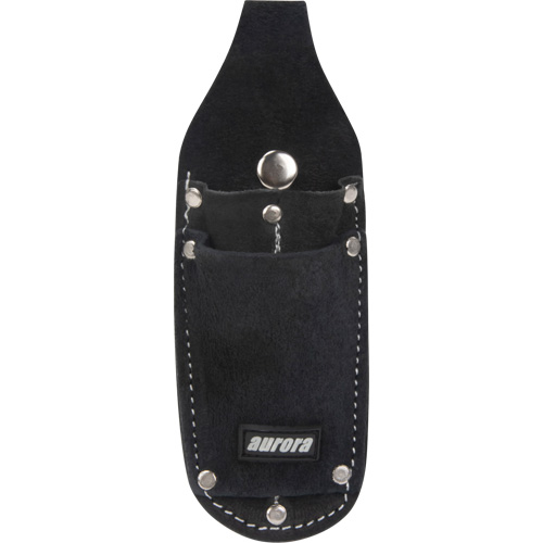 Utility Pouch, Knife Holder, Leather, 3 Pockets