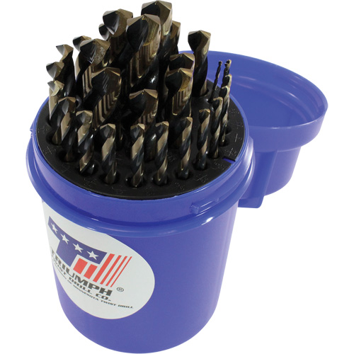 Triumph® Drill Bit Set, 115 Pieces, High Speed Steel