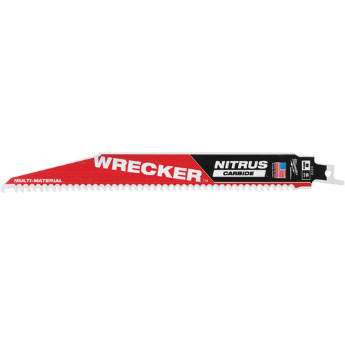 The Wrecker™ Sawzall® Blade, Nitrus Carbide™, 6 TPI, 9" L x 1" W