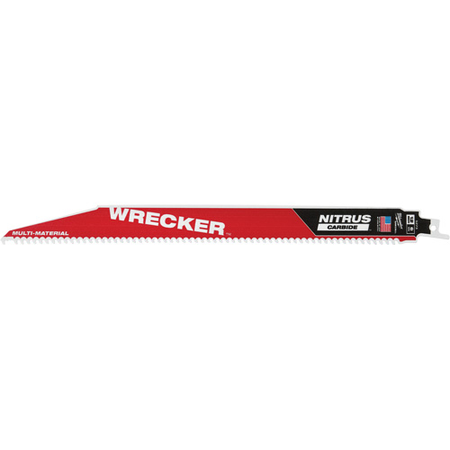 The Wrecker™ Sawzall® Blade, Nitrus Carbide™, 6 TPI, 9" L x 1" W