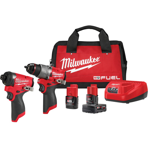 M12 FUEL™ 1/2" Drill Driver & 1/4" Hex Impact Driver Combo Kit, Lithium-Ion, 12 V