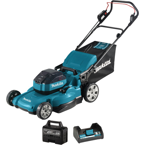 Brushless Cordless Lawnmower, Push Walk-Behind, Battery Powered, 21" Cutting Width