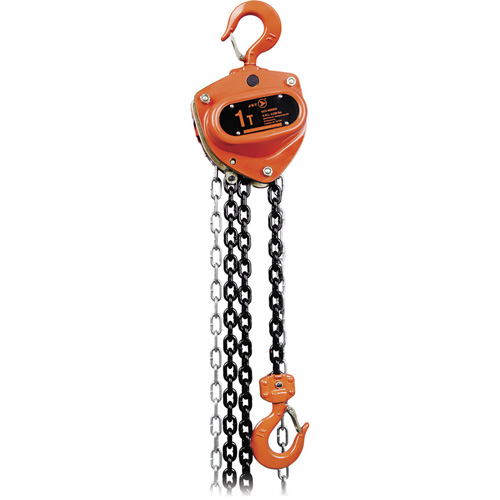 KCH Series Heavy-Duty Chain Hoist, 10' Lift, 2200 lbs. (1 tons) Capacity, Heat-Treated Alloy Steel Chain