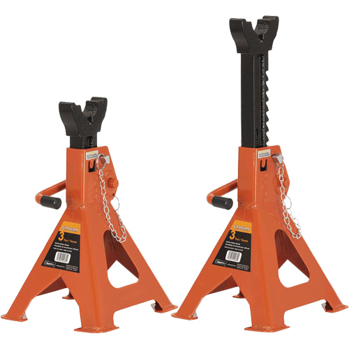 853B Jack Stands, Locking Handle/Ratchet, 3 Ton(s) Capacity, 11" - 16" H