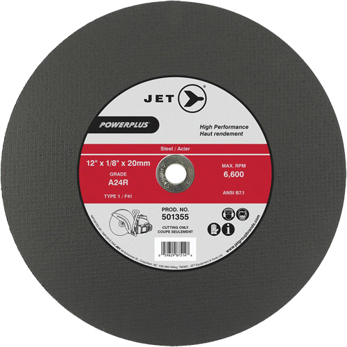 A24R PowerPlus Cut-Off Wheel, 14" x 1/8", 20 mm Arbor, Type 1, 5500 RPM