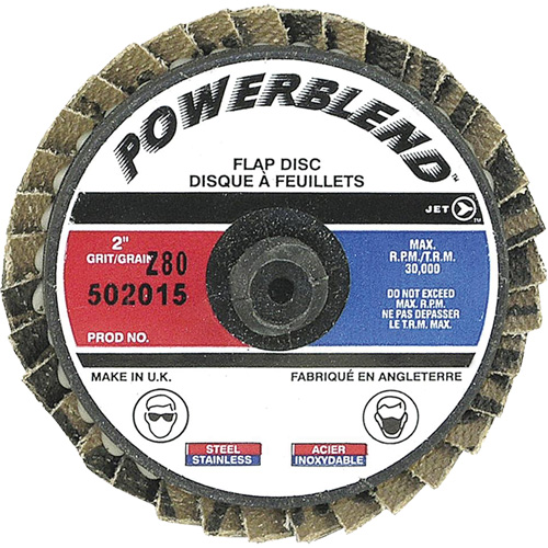 PowerBlend™ Roll-On Flap Disc, 2" x Type R, Z80 Grit