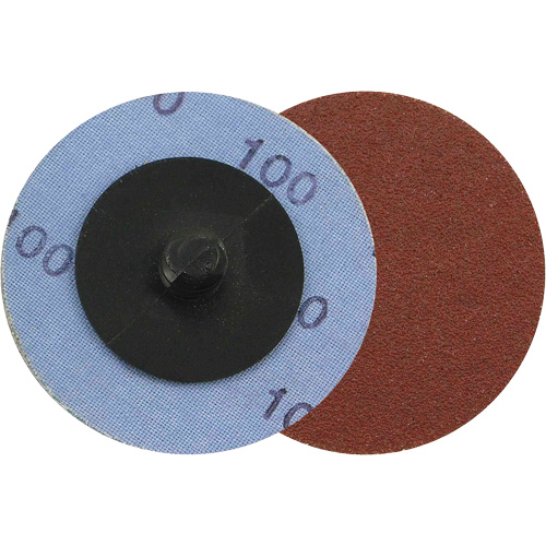 Cloth Backing Sanding Discs for Die Grinders - Steel Application, 2" Dia., 100 Grit, Aluminum Oxide