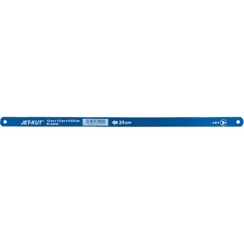 Hacksaws Replacement Blades, Bi-Metal/High Speed Steel, 12" L, 24 TPI