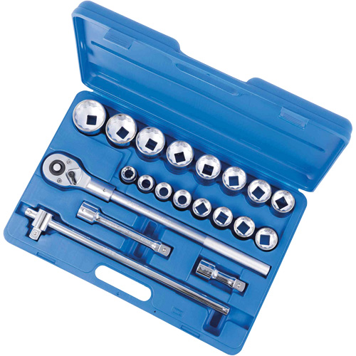 SW7521M-HD Regular Chrome Socket Set, 16 Pcs, 3/4" Drive Size