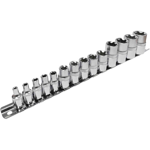 SS314TS Standard External Socket Sets, Torx®, 1/2"/1/4"/3/8" Drive, 14 Pcs
