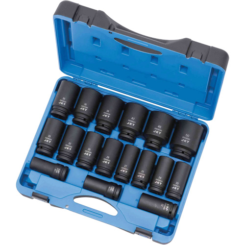 PS1734DM Socket Set, 17 Pcs, Impact, 3/4" Drive Size, Deep