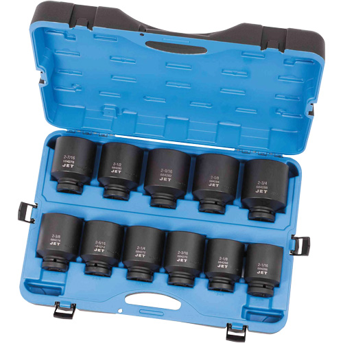 PS1101D Socket Set, 11 Pcs, Impact, 1" Drive Size, Deep