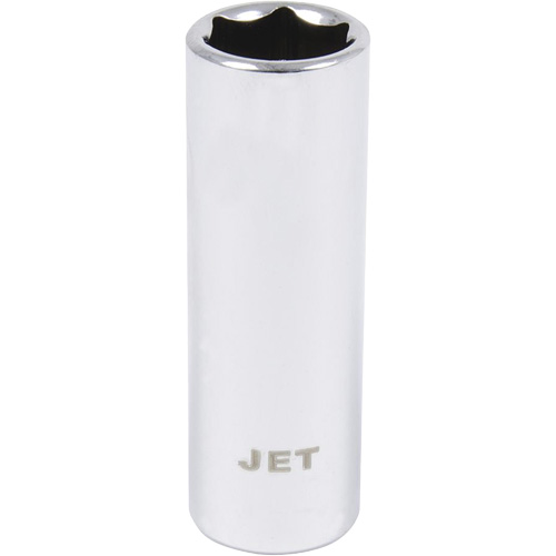Chrome Socket, 7/16", 1/4" Drive, 12 Points, Deep